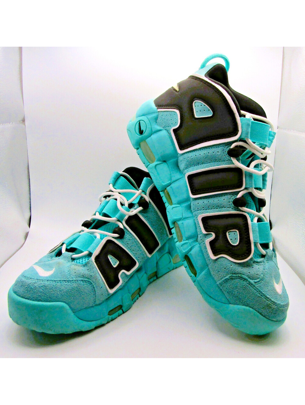 Nike Air More Uptempo '96 QS Light Aqua Sneakers Size 10.5 Style CN8118-400